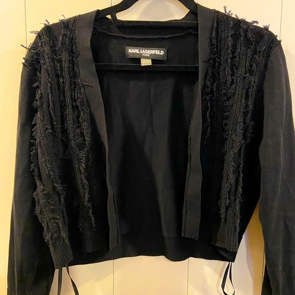 Karl Lagerfeld Sweaters - Karl Lagerfeld Black Cardigan